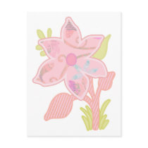 ONE pink flower postcards by ONEderfulBABY ONE pink flower postcards