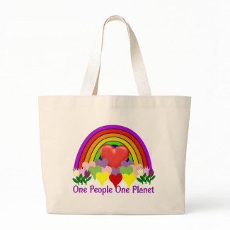 One Planet One People Tote Bag