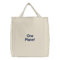 One Planet - Tote Bag embroidered bags by Chaoticmage One Planet - Tote Bag embroidered bags