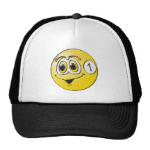 One Pool Ball Cartoon Mesh Hat