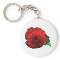 One Red Poppy Key Chains