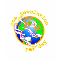 One revolution per day t-shirts