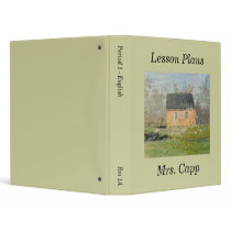 One-room Schoolhouse Vinyl Binders