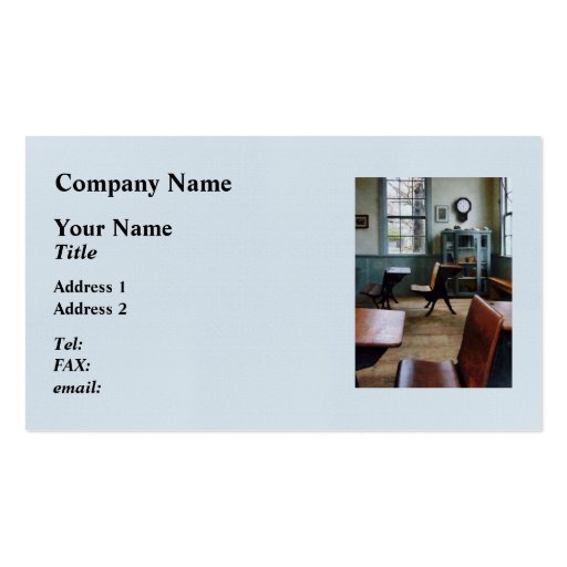 One Room Schoolhouse Business Card