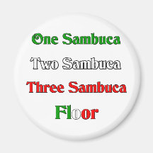 One Sambuca Fridge Magnet