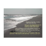 One Set of Footprints... Postcard