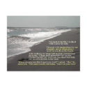One Set of Footprints... Postcard