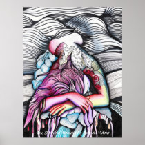 artsprojekt, spa, moment, shine, lying, shinning, hair, long, white, minimalism, patricia, vidour, fantasy, ink, drawing, simplicity, design, woman, femme, girl, decorating, clear, visual, accent, simple, area, illustration, fairy, inspiring, magic, black, land, imaginary, magical, posters, therapeutic, baths, resort, beauty, health, Poster with custom graphic design