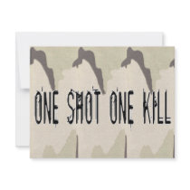 One Shot One Kill invitations