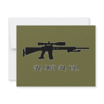 One Shot One Kill invitations
