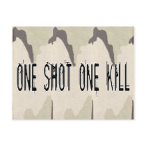One Shot One Kill Post Cards