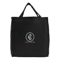 One signature tote embroidered bags