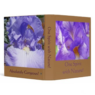 One Spirit with Nature! custom binder Purple Iris