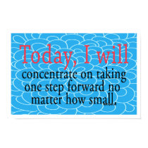 One Step Forward Motivational Poster posters