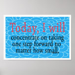 One Step Forward Motivational Poster