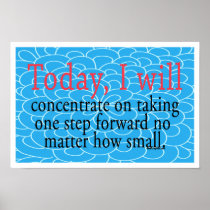 One Step Forward Motivational Poster