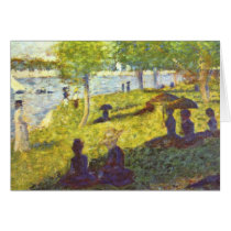 One Sunday on La Grande Jatte, draft by Seurat Cards