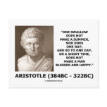 One Swallow Does Not Make A Summer Aristotle Quote Postcard