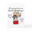 One Sweet Wedding T-shirts and Gifts cards by stick_figures One Sweet Wedding T-shirts and Gifts cards
