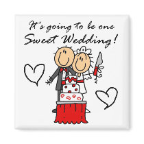 One Sweet Wedding T-shirts and Gifts magnets