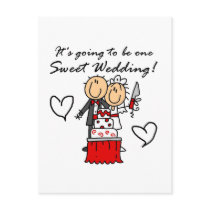 One Sweet Wedding T-shirts and Gifts postcards