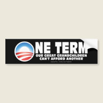One Term for Obama bumper stickers