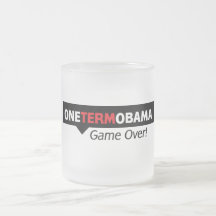 One Term Obama - Game Over Coffee Mug