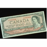 One thousand dollar bill cut outs