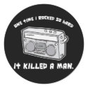 einmal schaukelte ich, also stark tötete es einen  sticker