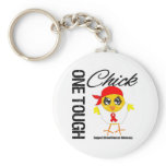 One Tough Chick Blood Cancer Advocacy Keychain