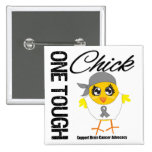 One Tough Chick Brain Cancer Warrior Button