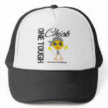 One Tough Chick Brain Cancer Warrior hats
