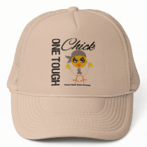 One Tough Chick Brain Tumor Warrior Trucker Hat