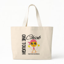 One Tough Chick Breast Cancer Warrior bags