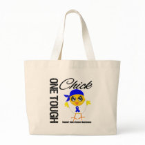 One Tough Chick Colon Cancer Warrior Canvas Bags