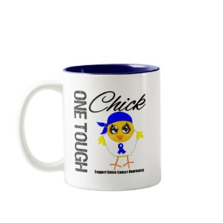 One Tough Chick Colon Cancer Warrior mug