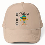 One Tough Chick Gynecologic Cancer Warrior hats