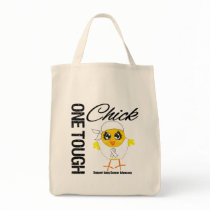 One Tough Chick Lung Cancer Warrior Canvas Bag