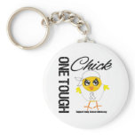 One Tough Chick Lung Cancer Warrior Key Chains