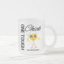 One Tough Chick Lung Cancer Warrior Mugs