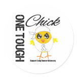 One Tough Chick Lung Cancer Warrior Sticker