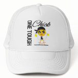 One Tough Chick Melanoma Warrior hats