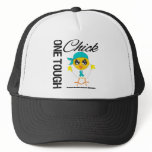 One Tough Chick Ovarian Cancer Warrior hats