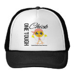 One Tough Chick Uterine Cancer Warrior hats