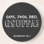 One, Two, Three, Drink Up!  Gsuffa Oktoberfest Coaster