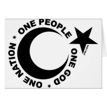 One Ummah Star & Crescent Greeting Card