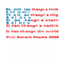 One Voice Can Change America t-shirts