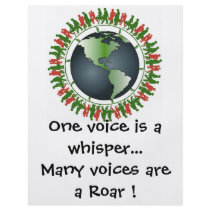 One voice is a whisper... flyer
