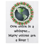 One voice is a whisper... flyers