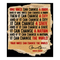 ONE VOICE SPEECH POSTER posters by thezeegn ONE VOICE SPEECH POSTER posters